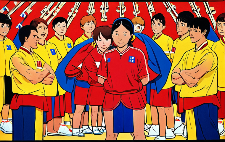 **Image:** A vibrant scene from "Boro" featuring the main characters surrounded by primary colors (red, blue, and yellow). The scene should evoke feelings of energy, happiness, and calmness, showcasing the balanced use of these colors in the show's design.